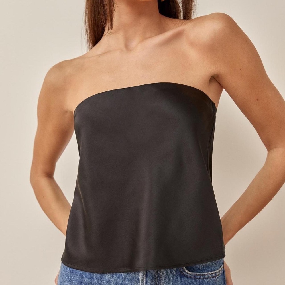 Reformation Spritz Silk Top
